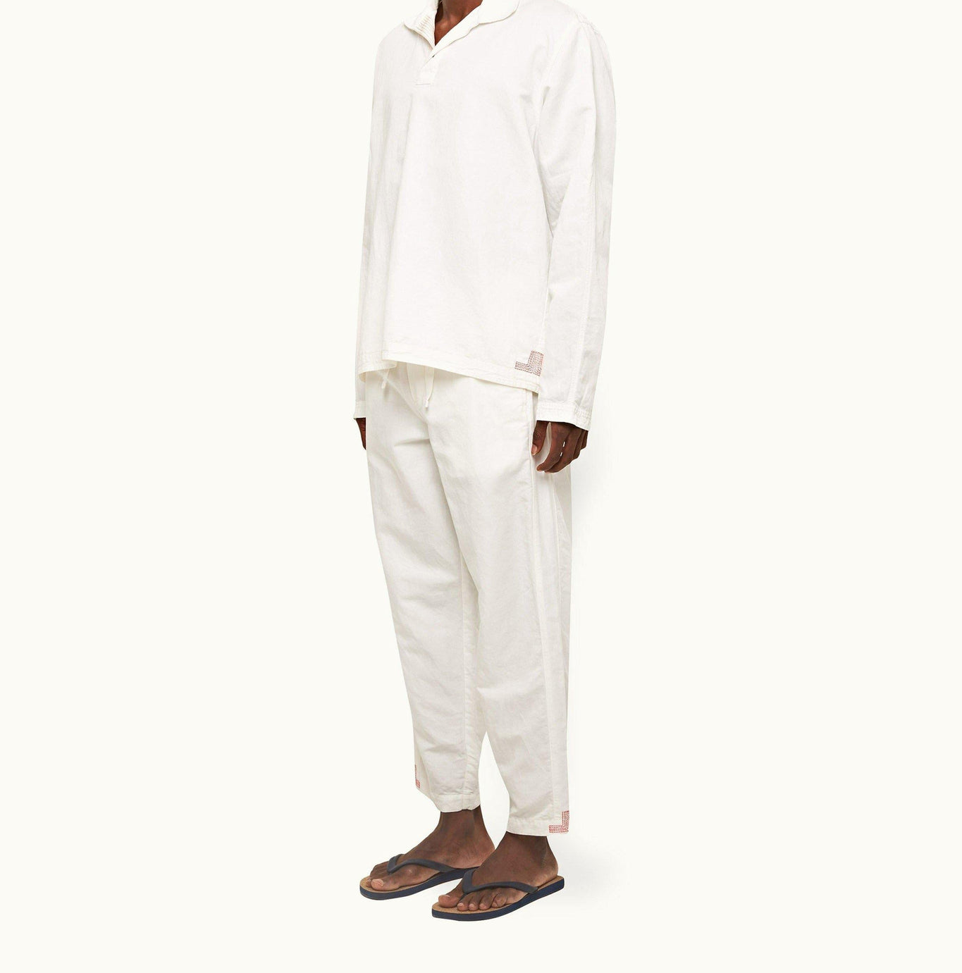 Sonoran Tailored Fit Single Pleat Stretch-Cotton Trousers | Sea Mist