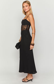 Sophee Lace Maxi Dress | Black