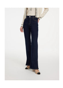 Split-Bootcut Denim Jeans | Navy