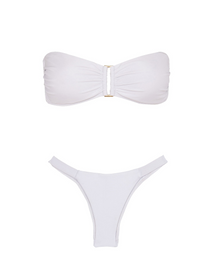 Square Bandeau Top | White