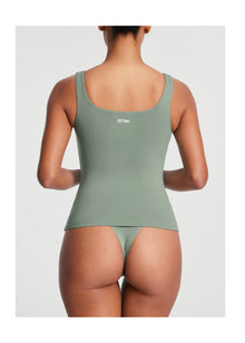 Square Neck Tank Top | Sage Green