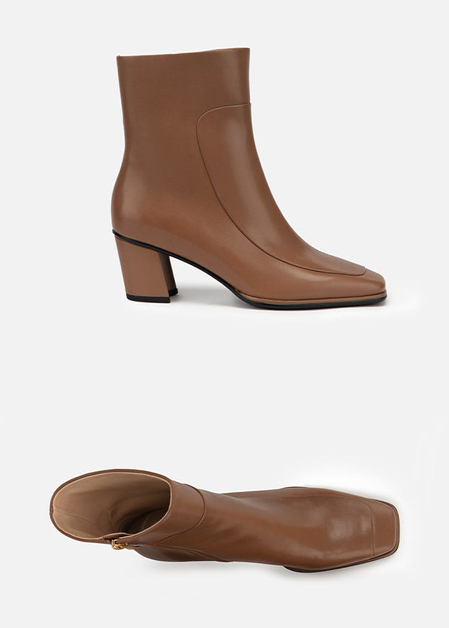 Square Toe Boots | Brown