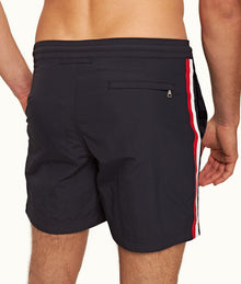 Standard Bonded Mid-Length Bonded Drawcord Swim Shorts | Night Iris