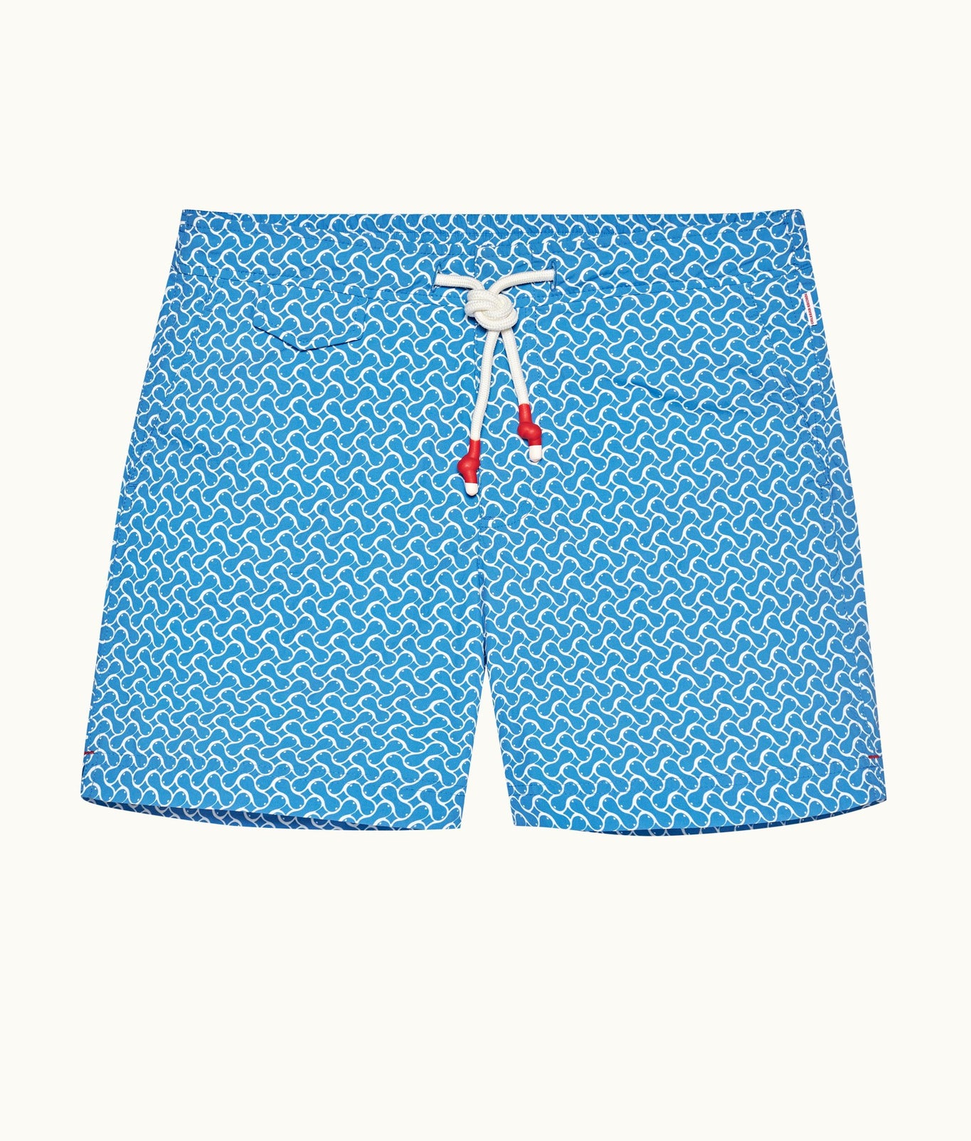 Standard Geometric Mid-Length Drawcord Swim Shorts | Tidal
