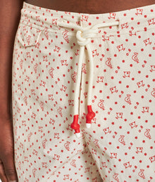 Standard Logo Print Mid-Length Drawcord Swim Shorts | White Sand