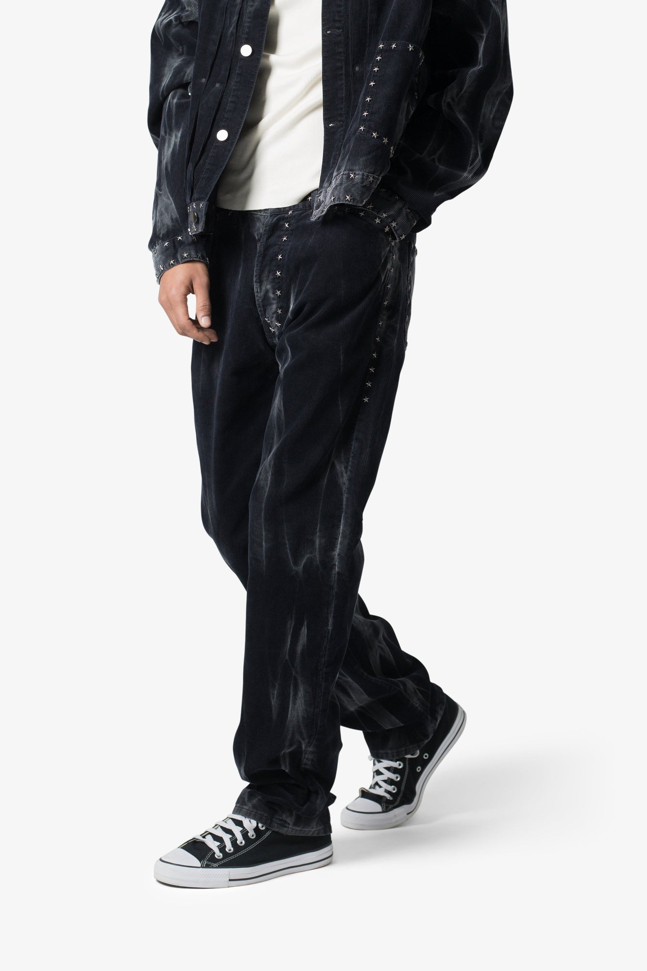 Star Studded Pants | Washed Black