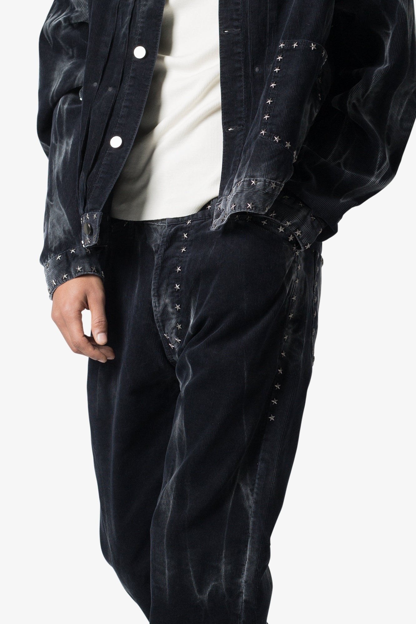 Star Studded Pants | Washed Black
