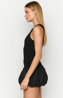 Stiles Bubble Mini Dress | Black