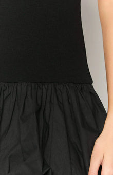 Stiles Bubble Mini Dress | Black