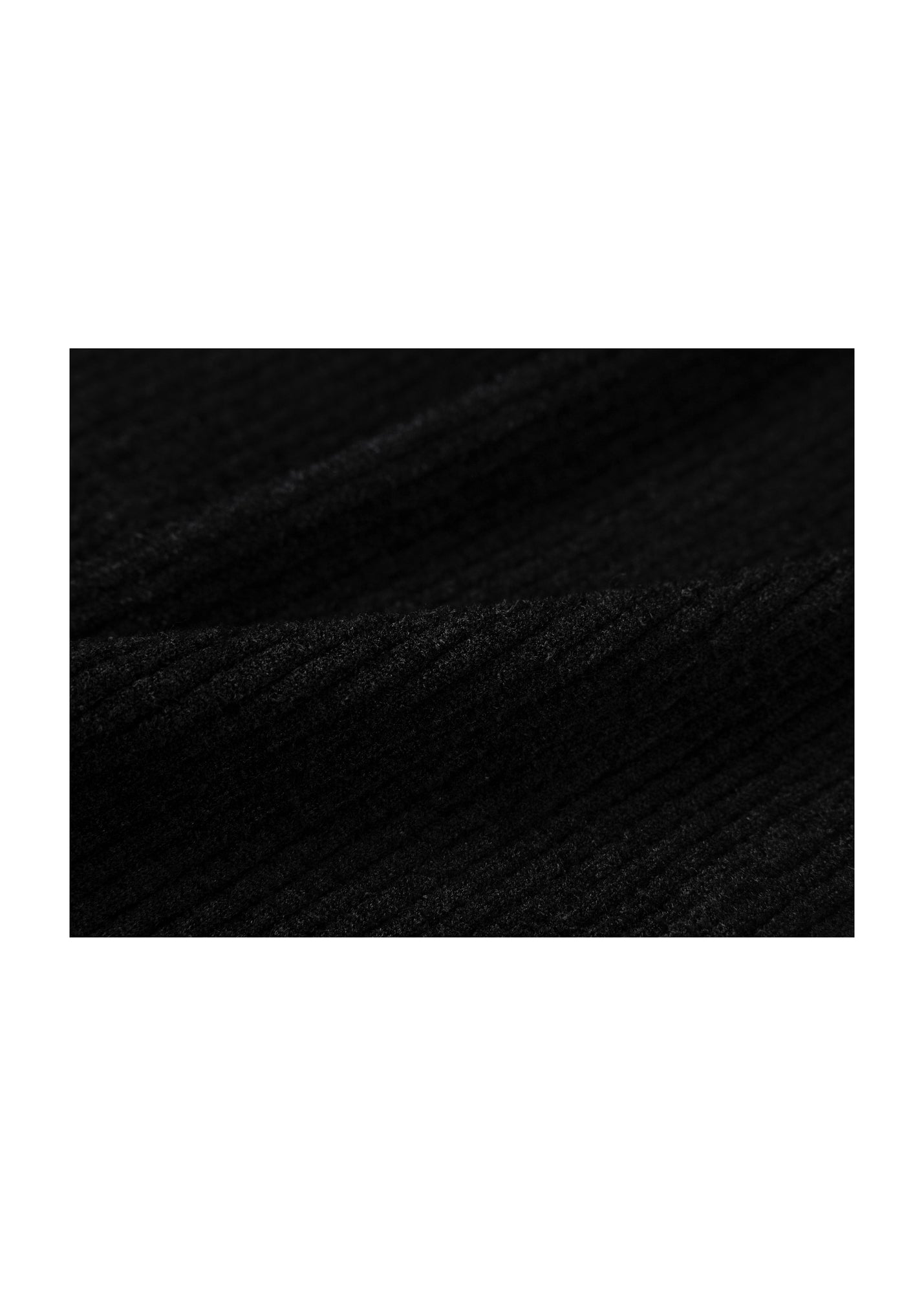 Straight-leg Knitted Skirt | Black