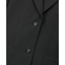 Straight Tailored Wool Jacket | Women | Black