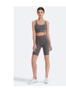 Strappy Sports Bra | Gray