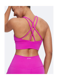 Straps and Support Bra | Glow Pink