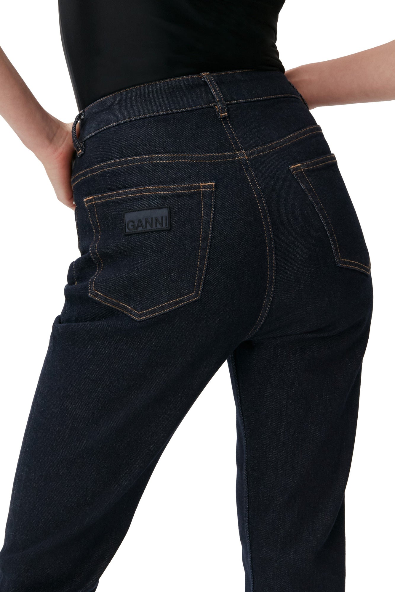 Stretch Cropped Jeans | Indigo