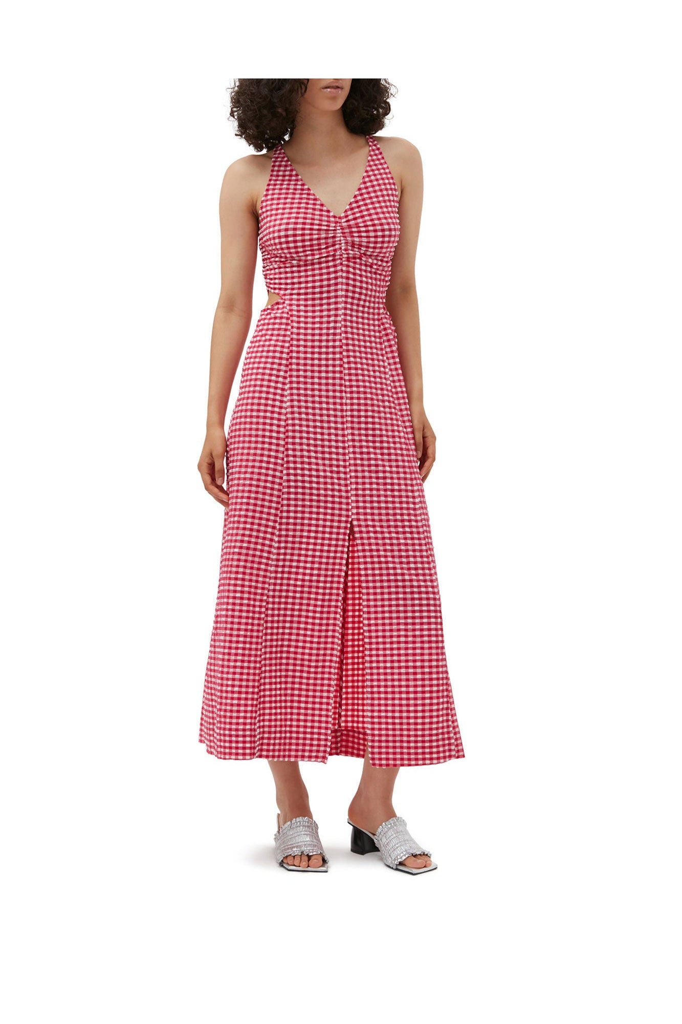Stretch Seersucker Maxi Dress | Love Potion