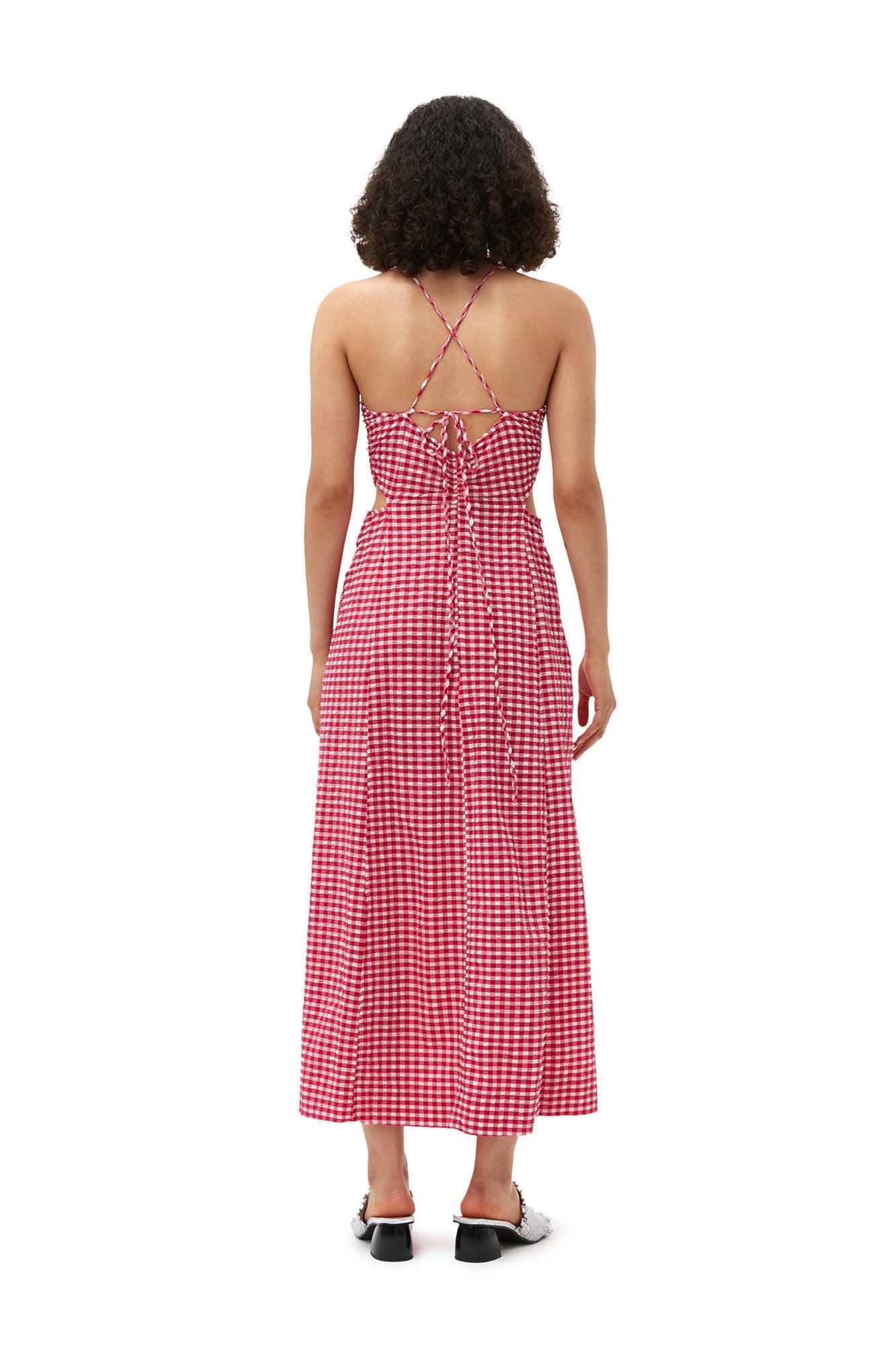 Stretch Seersucker Maxi Dress | Love Potion