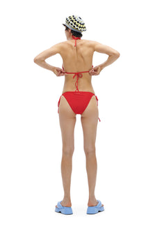 String Bikini Top | High Risk Red