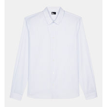 Striped Formal Shirt | Men | White x Blue