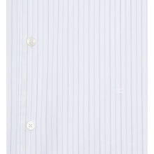 Striped Formal Shirt | Men | White x Blue