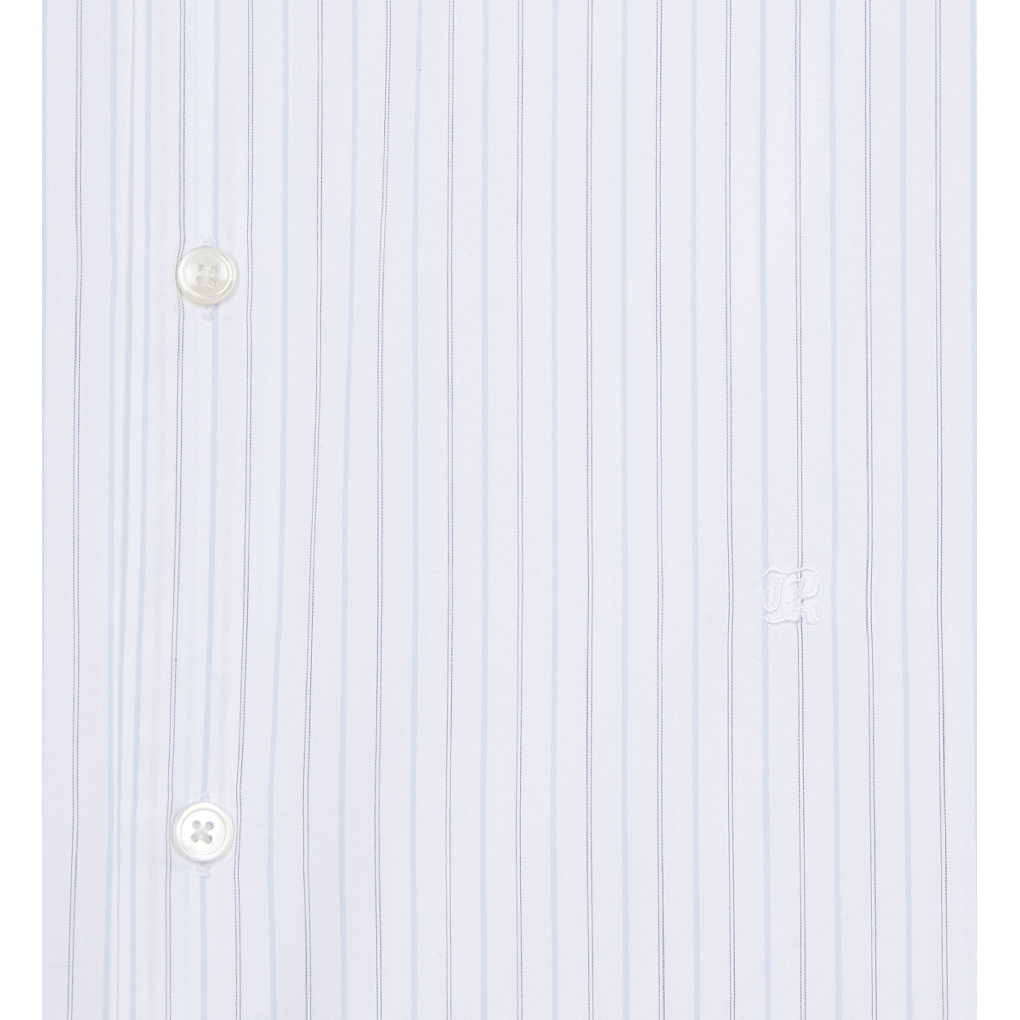 Striped Formal Shirt | Men | White x Blue