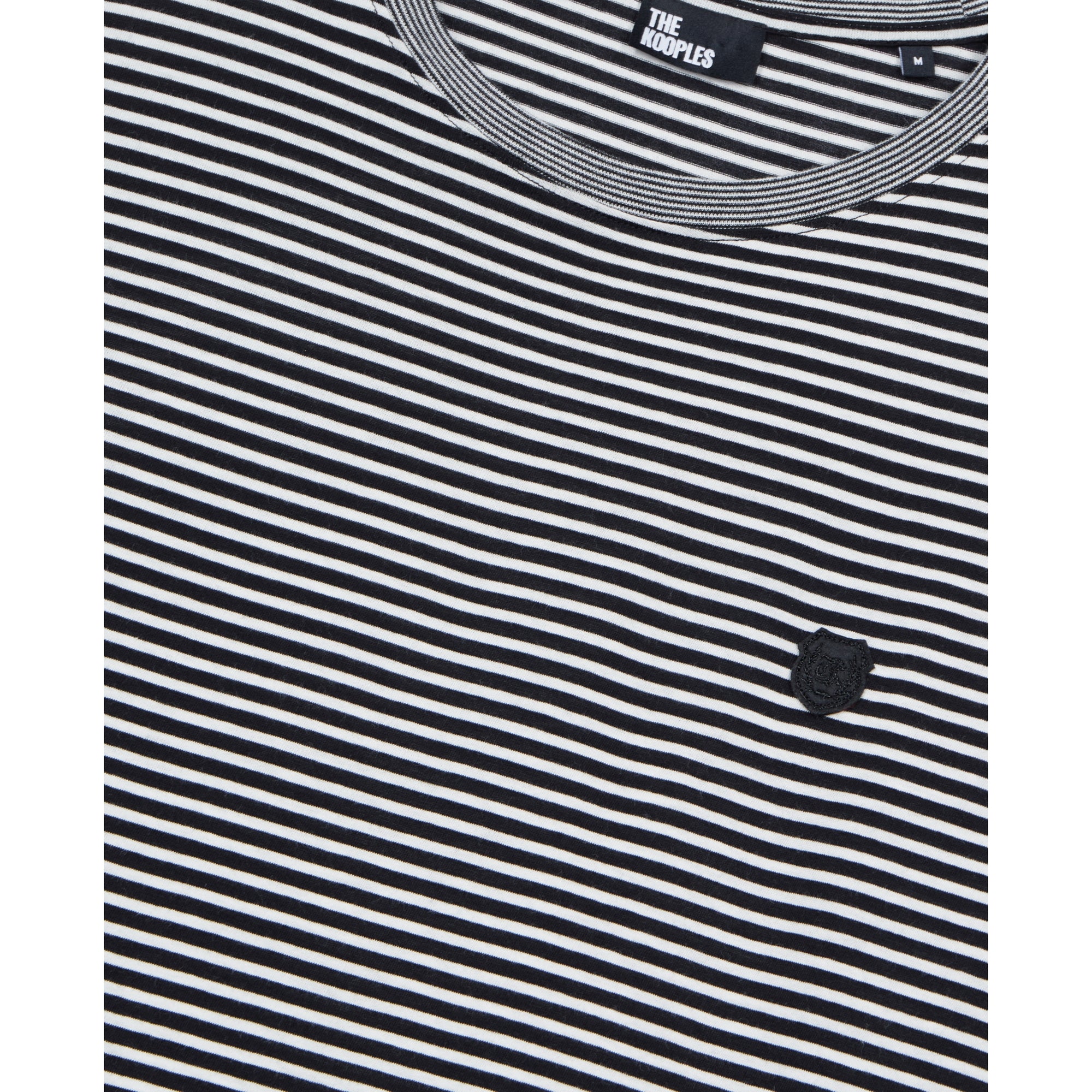 Striped Long-Sleeved T-Shirt | Men | Black x White