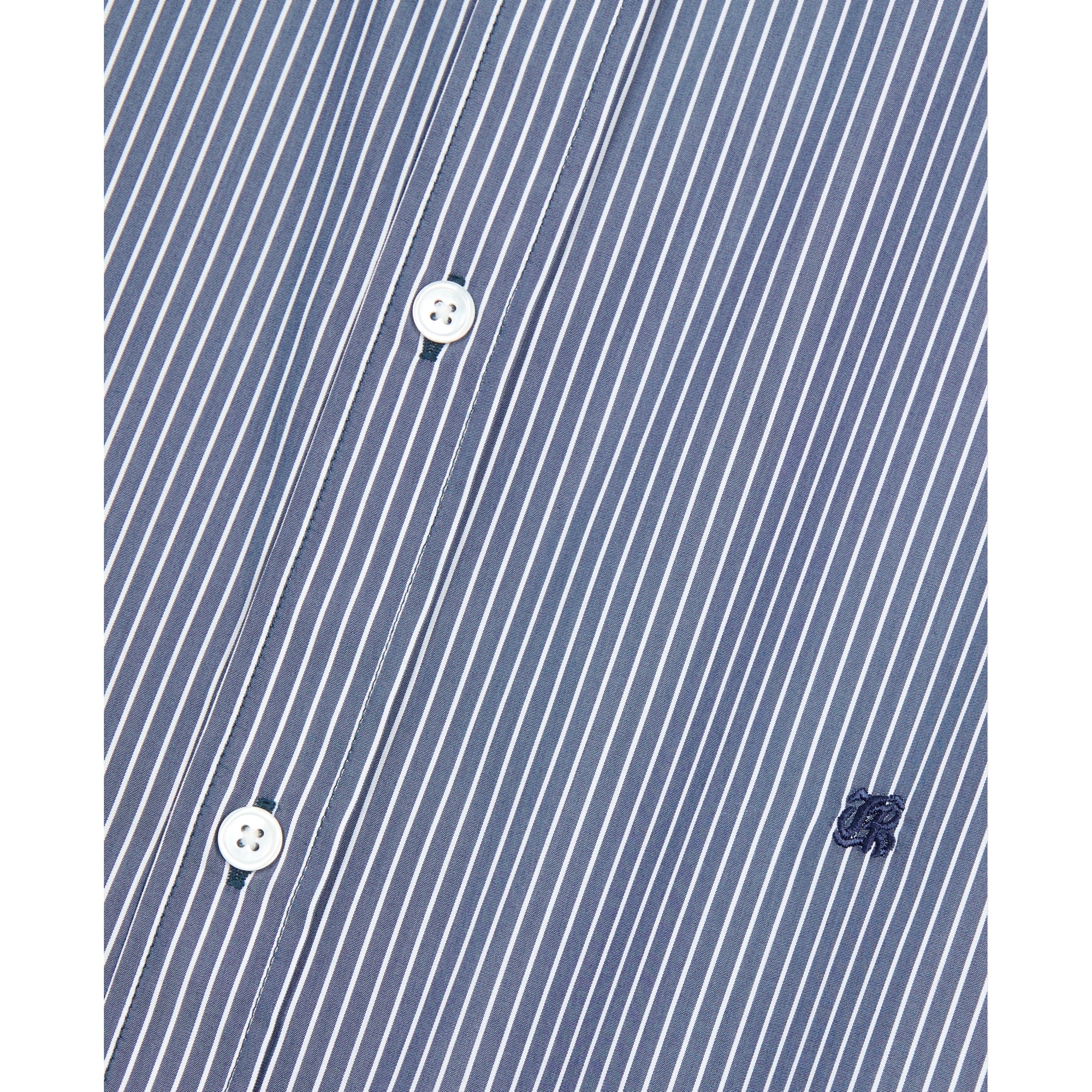 Striped Shirt | Men | Navy x White