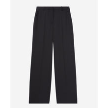 Striped Wool-Blend Suit Trousers | Women | Black x White