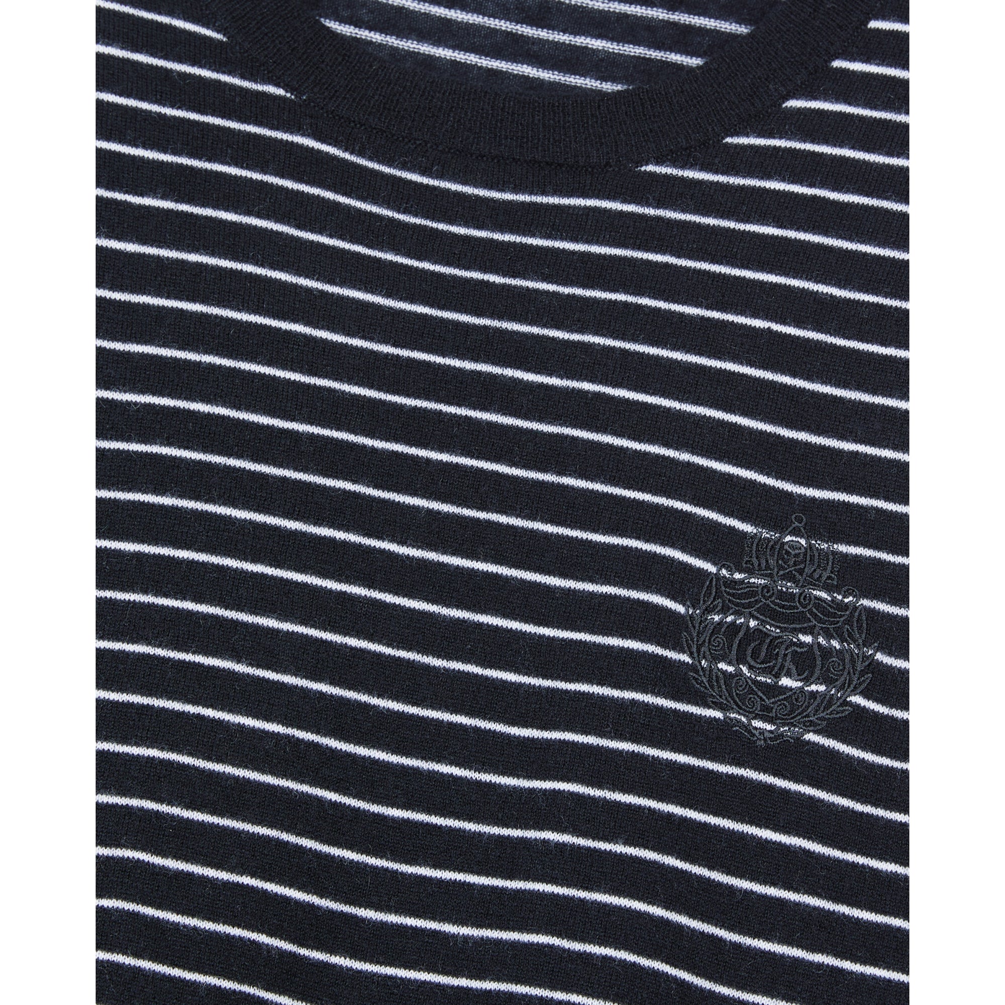 Striped Wool Sweater | Men | Black x White