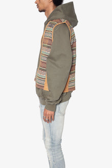 Studded Blanket Vest | Brown