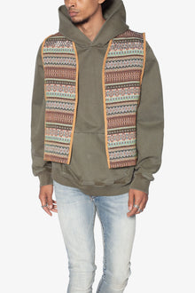 Studded Blanket Vest | Brown