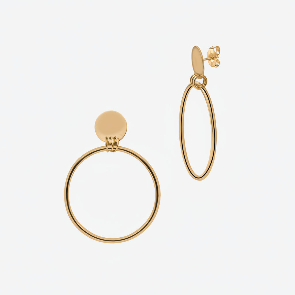 Studio 54 Hoops | Gold Vermeil