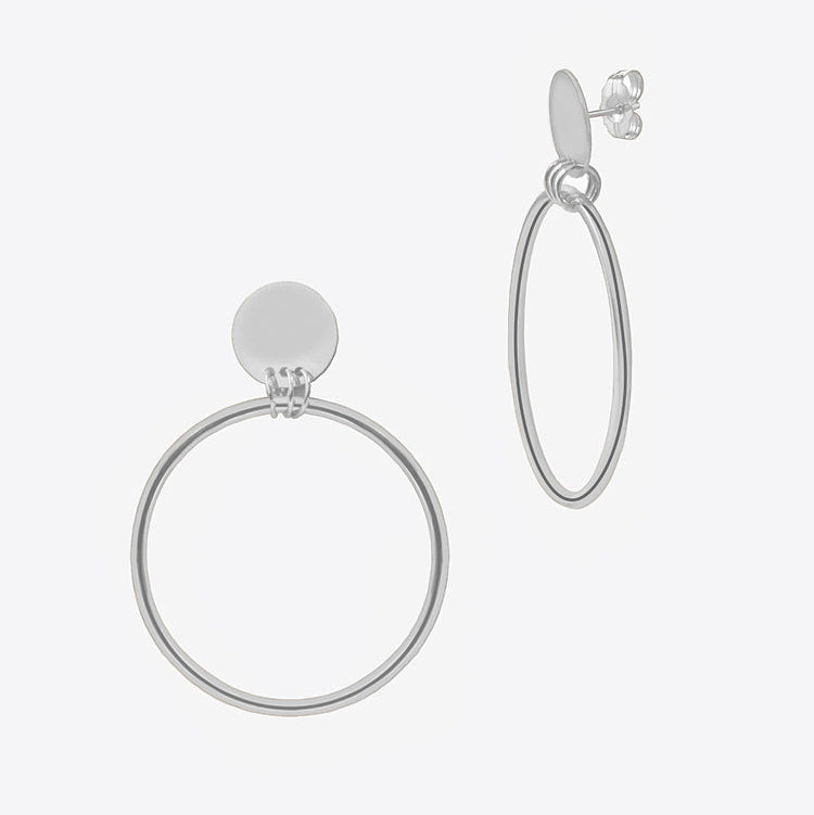 Studio 54 Hoops | Sterling Silver