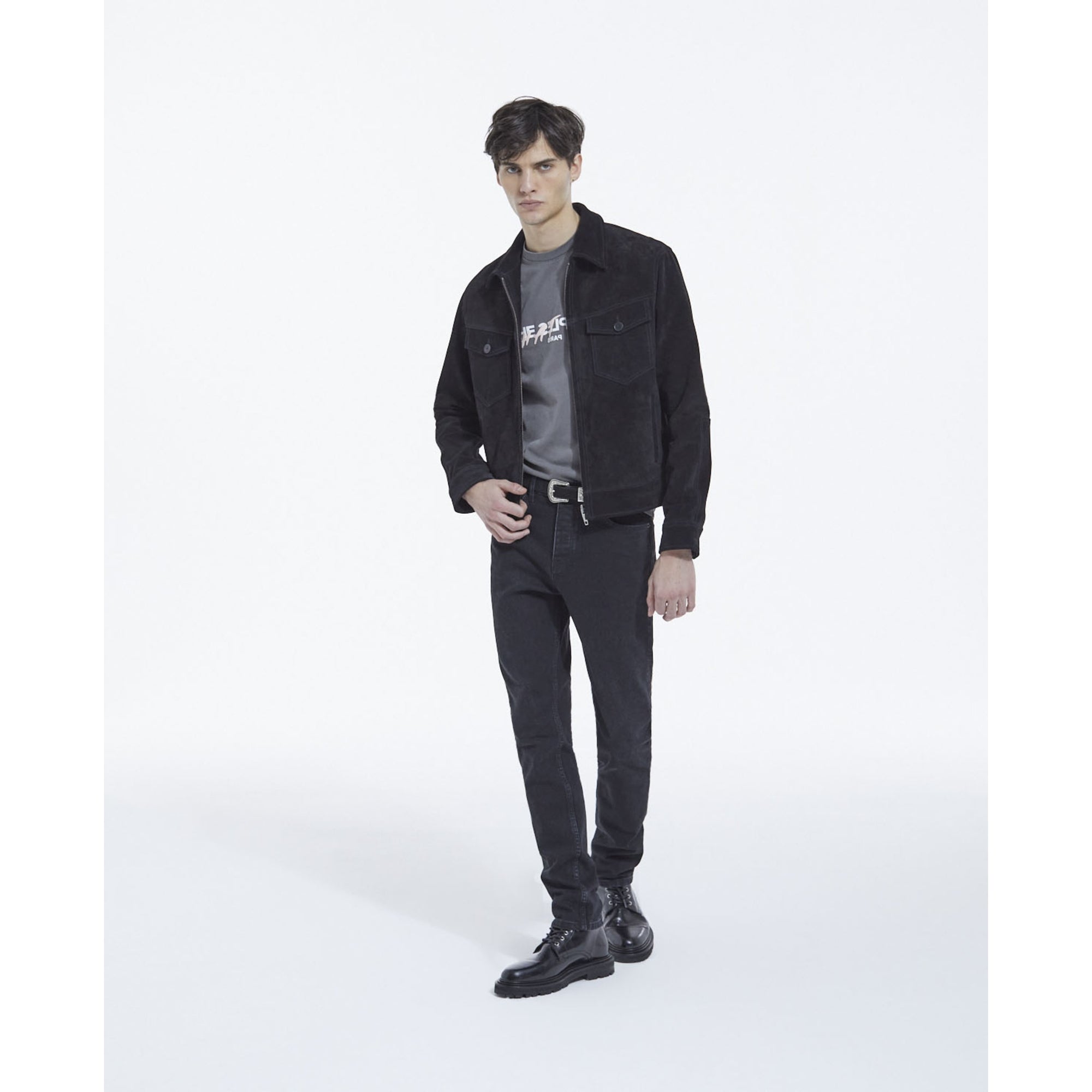 Suede Jacket | Men | Black