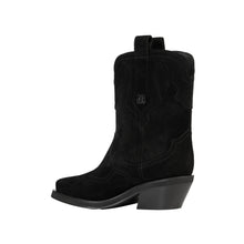 Suede Leather Western Boots | Women | Black