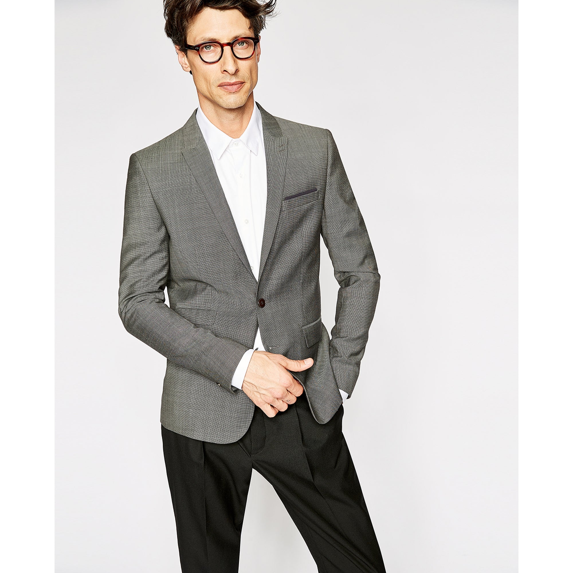 Suit Jacket | Men | Grey Black