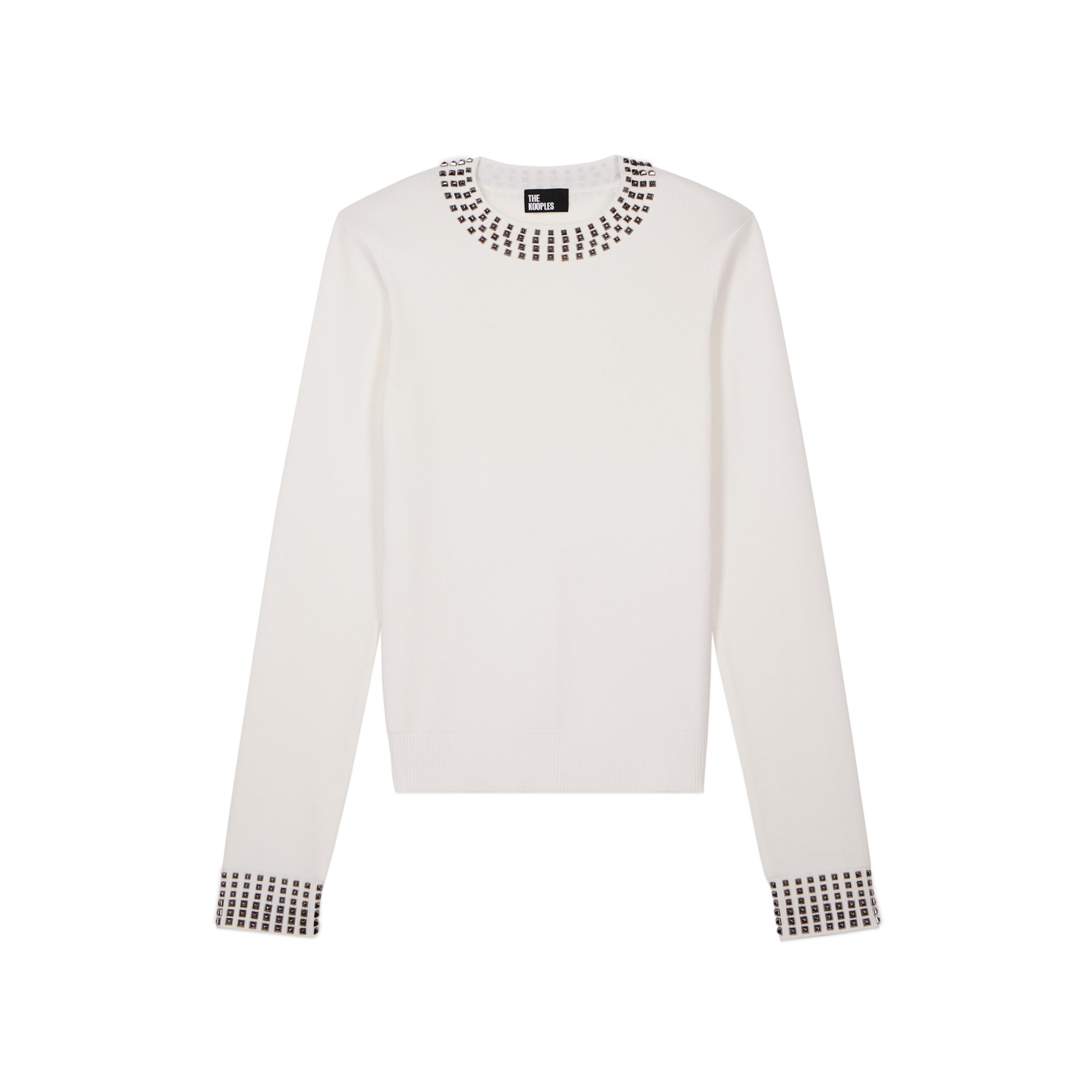 Sweater With Spikes | Women | Ecru