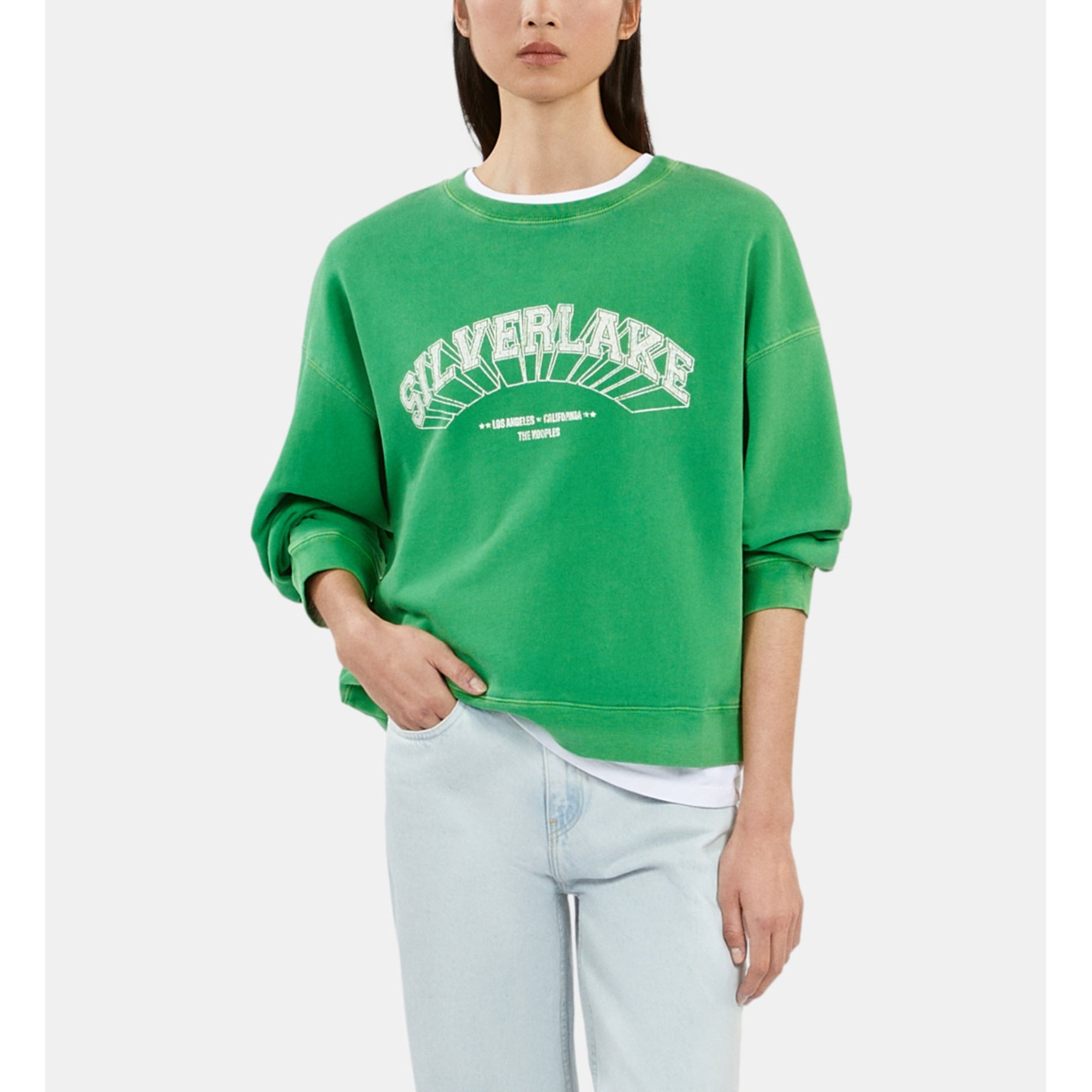 Sweatshirt With Silverlake Serigraphy | Women | Green