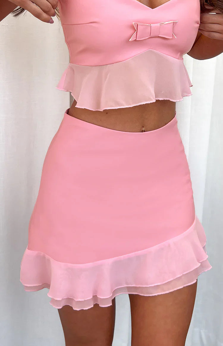 Sweetest Mini Skirt | Pink