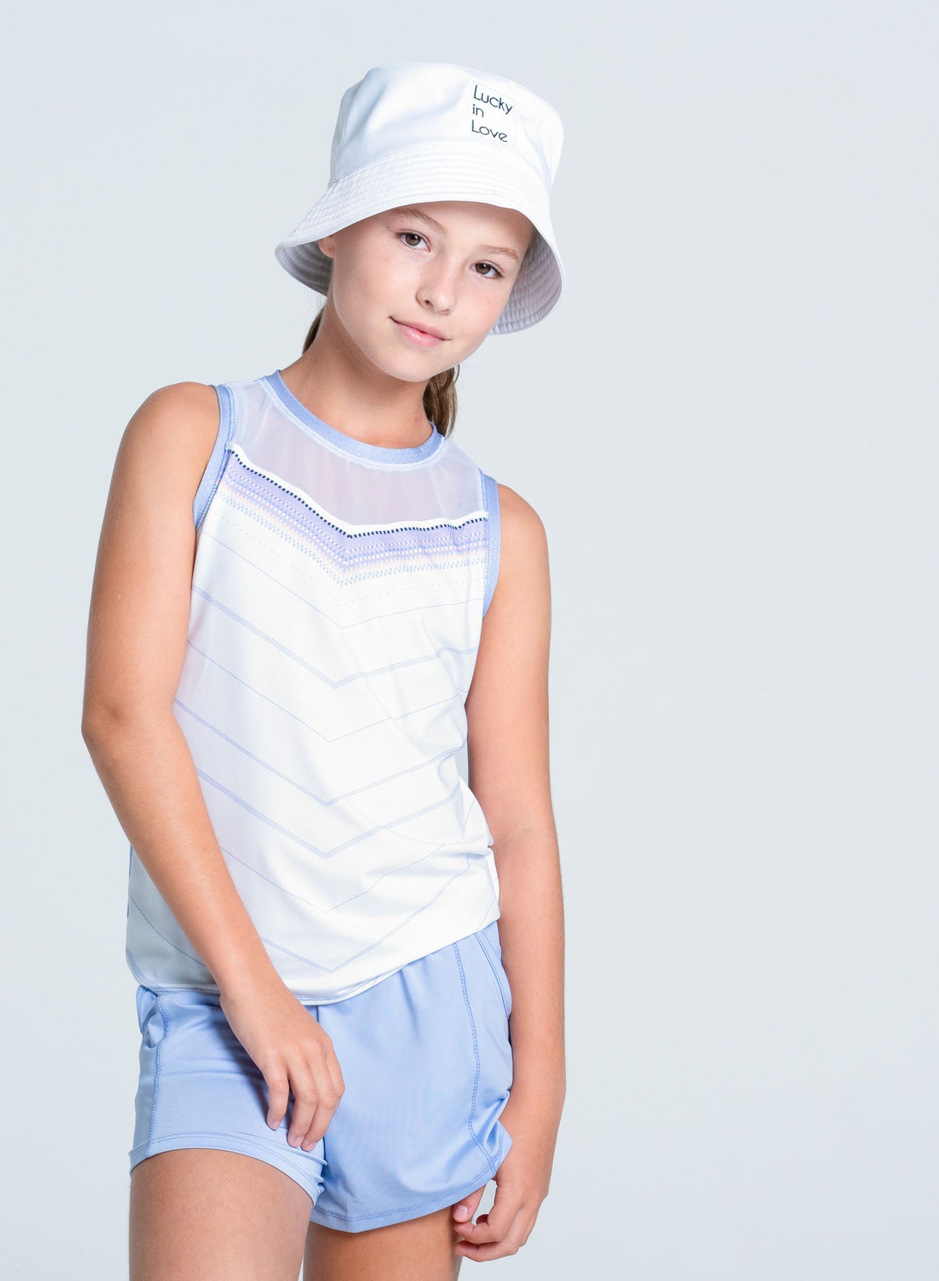 Kids | Lavender Love Tie Back Tank | Lavender
