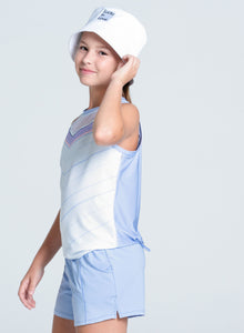 Kids | Lavender Love Tie Back Tank | Lavender