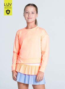 Kids | Hype Long Sleeve | Orange Frost