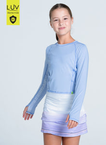 Kids | Cross Court Long Sleeve | Lavender