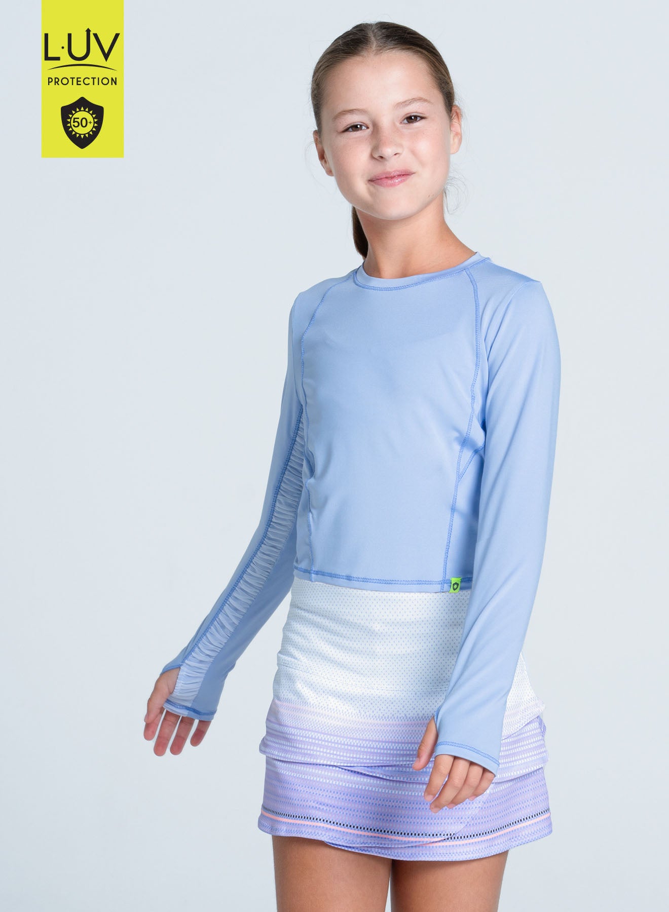 Kids | Cross Court Long Sleeve | Lavender
