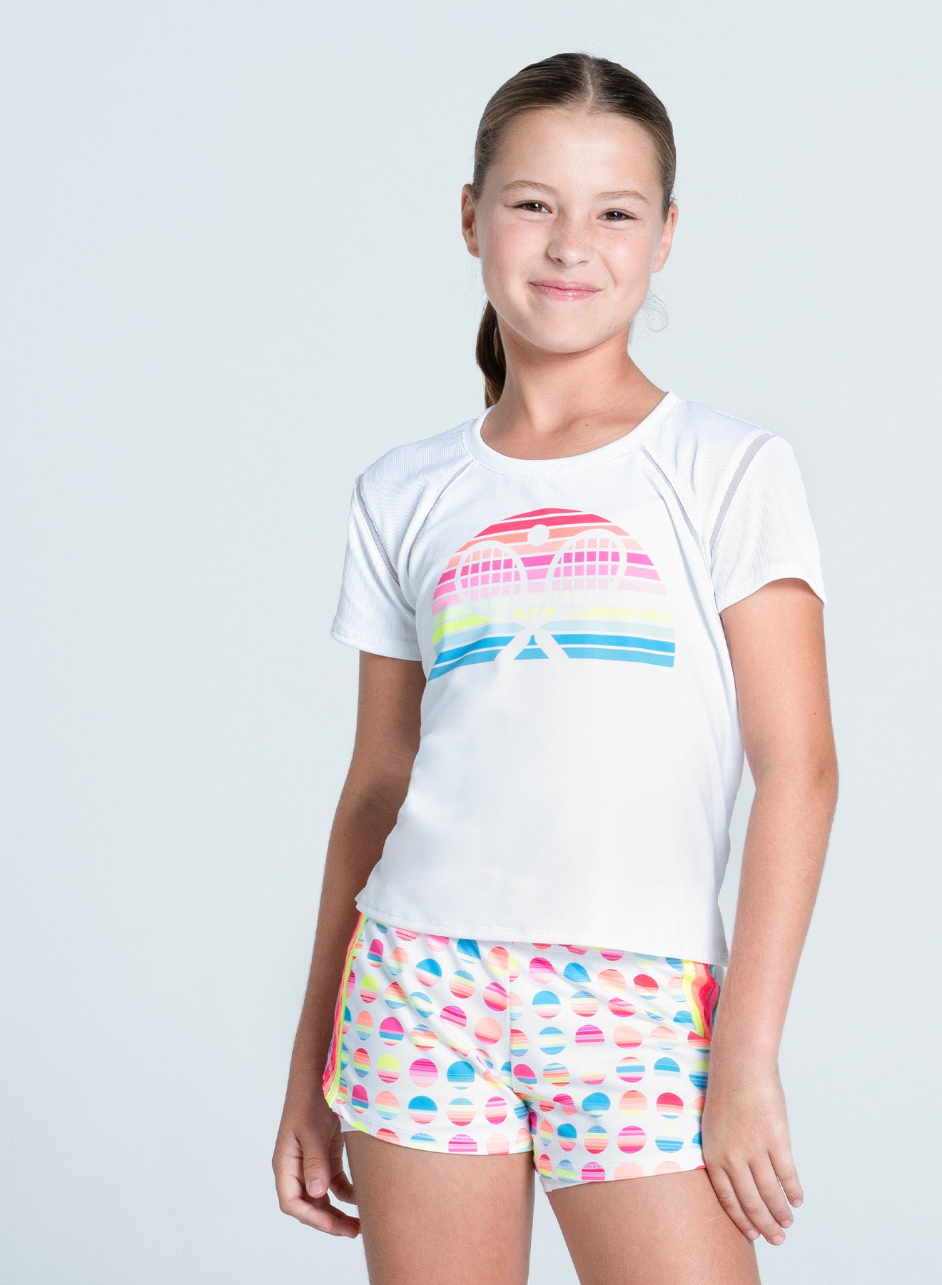 Kids | Retro Sunset Short Sleeve | White