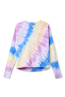 Kids | Kids Long Sleeve Hi-Lo Tee | Multi Stripe Lines 5