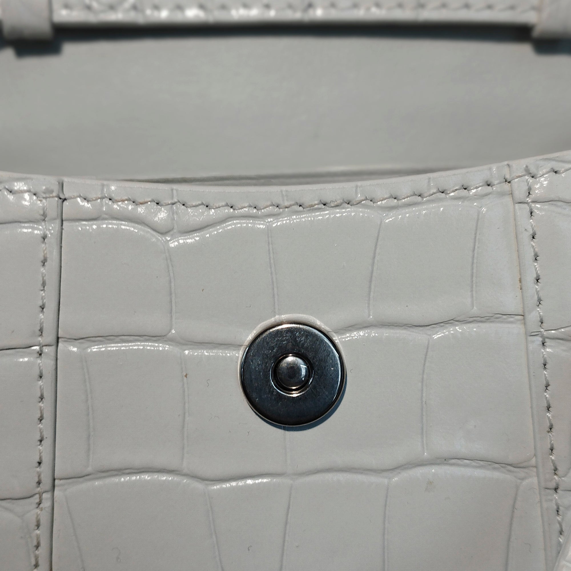 Balenciaga Pre-Owned Mini Embossed Hourglass | Women | White