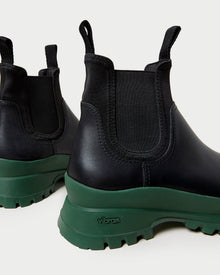 Tara Weather Boot | Black/Green
