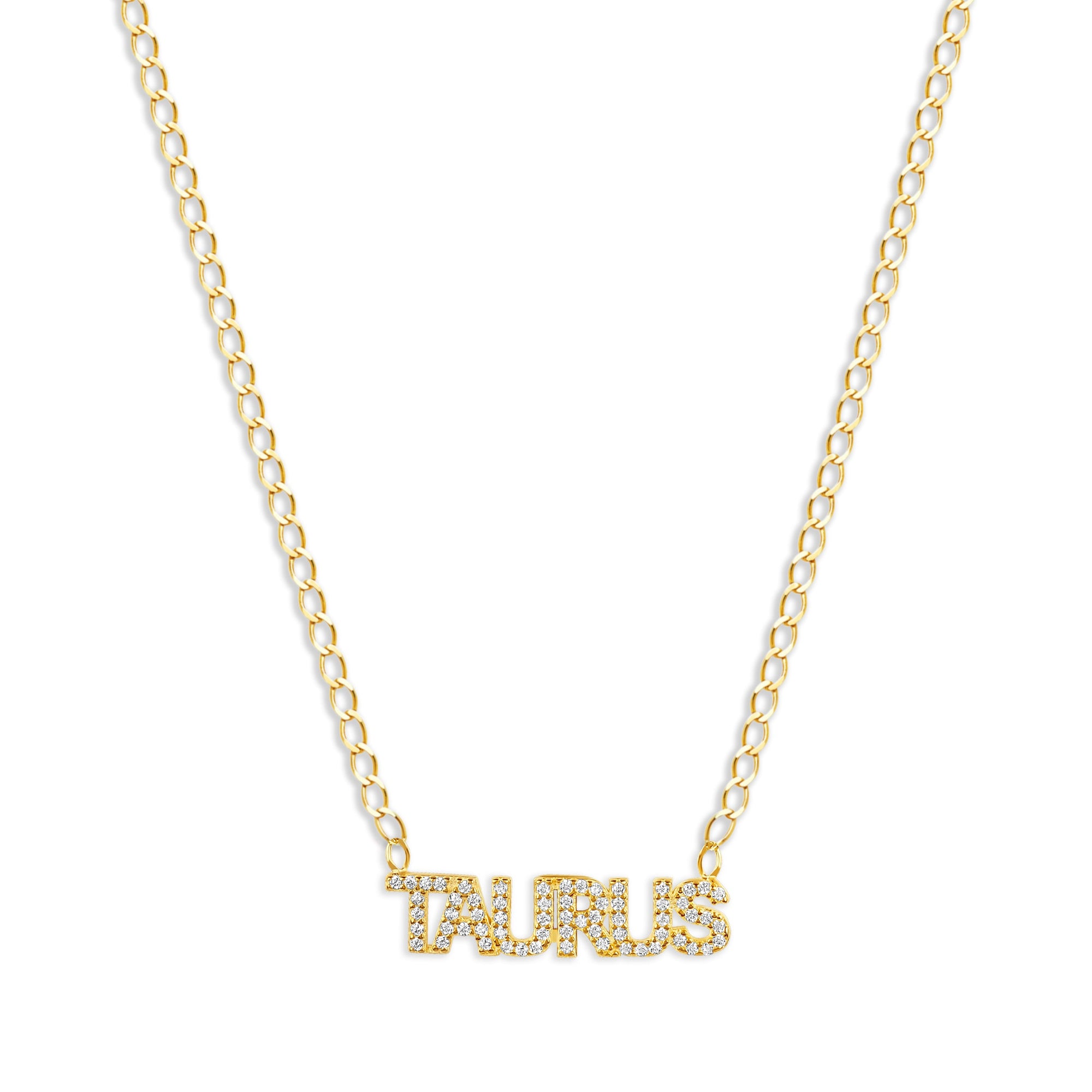 The Iced Out Zodiac Necklace | Gold Vermeil & Sterling Silver