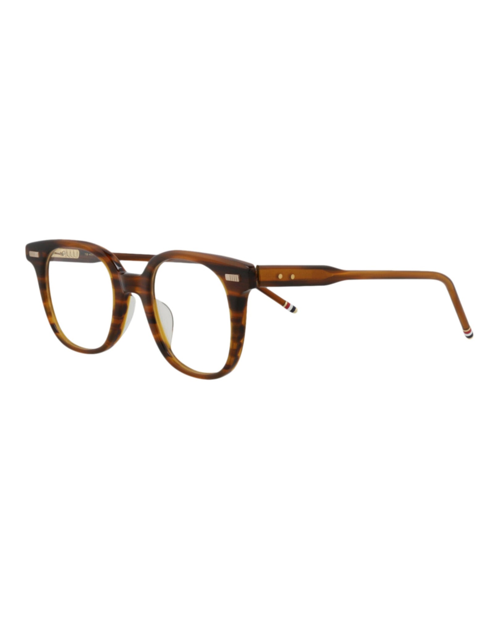 Thom Browne Round Acetate Optical Frames | Walnut