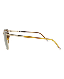 Thom Browne Square Acetate Sunglasses | Gold